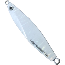 SWIM JIG WHITE METAL 10-OZ